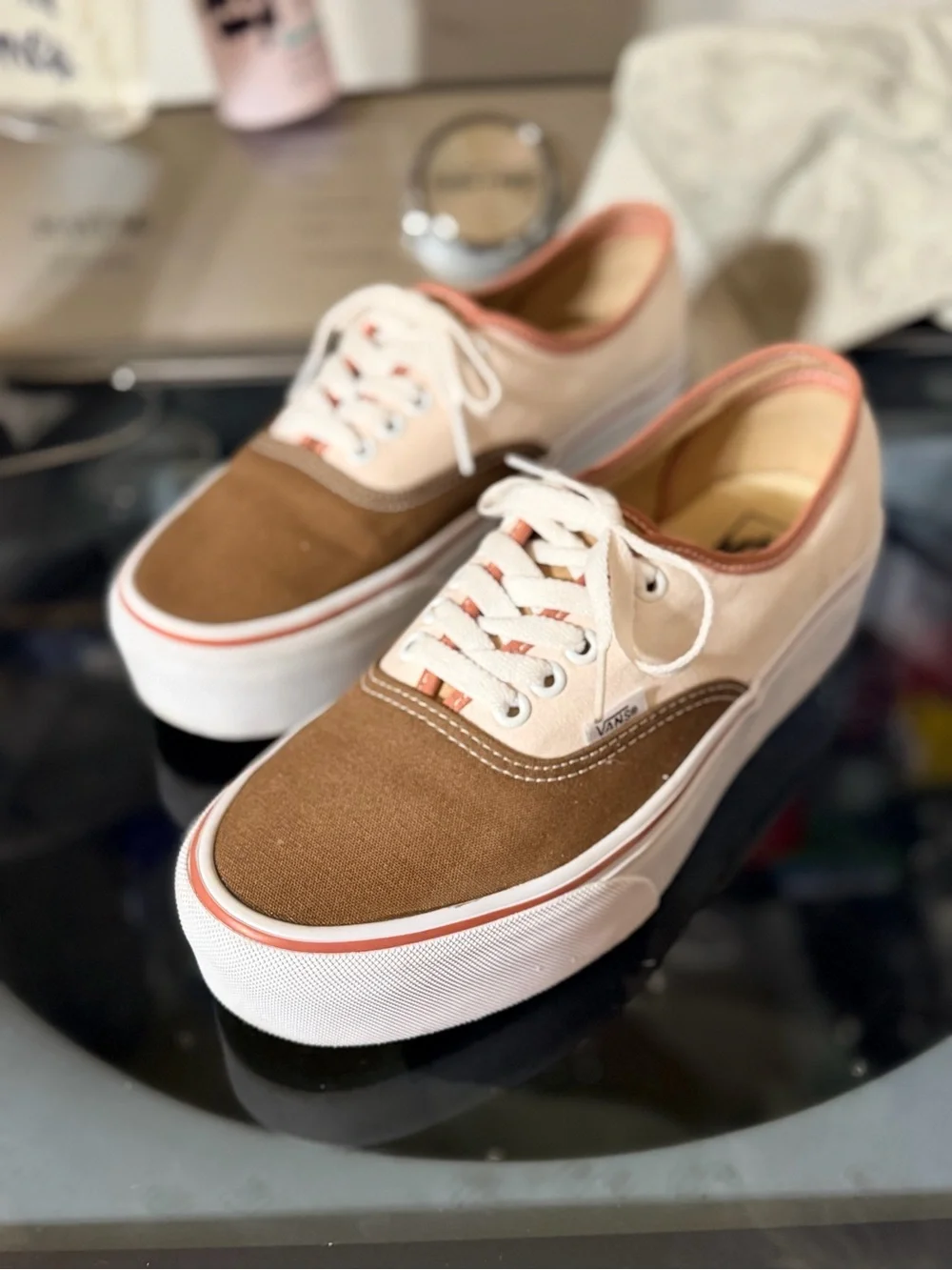 Vans Authentic Stackform Earthy Blocking Multi Platform Sneakers Women’s 9.5
